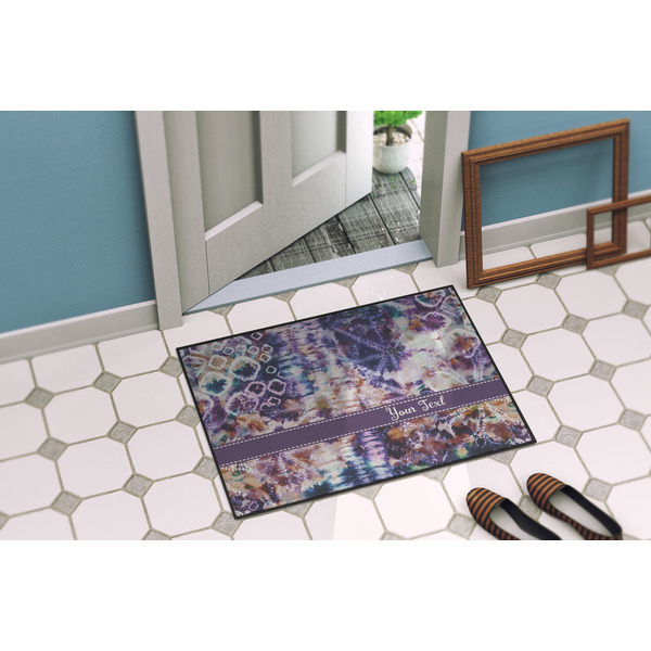 Tie Dye Door Mat Lifestyle