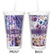 Tie Dye Double Wall Tumbler with Straw - Approval
