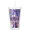 Tie Dye Double Wall Tumbler with Straw (Personalized)