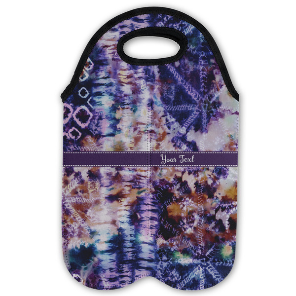 Tie Dye Double Wine Tote - Flat (new)
