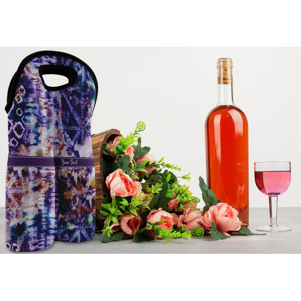 Tie Dye Double Wine Tote - LIFESTYLE (new)