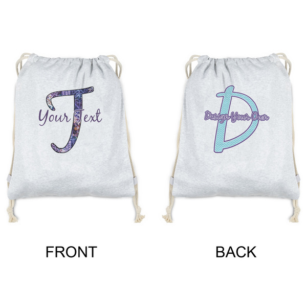 Tie Dye Drawstring Backpacks - Sweatshirt Fleece - Double Sided - APPROVAL