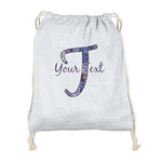 Tie Dye Drawstring Backpack - Sweatshirt Fleece - Double Sided (Personalized)