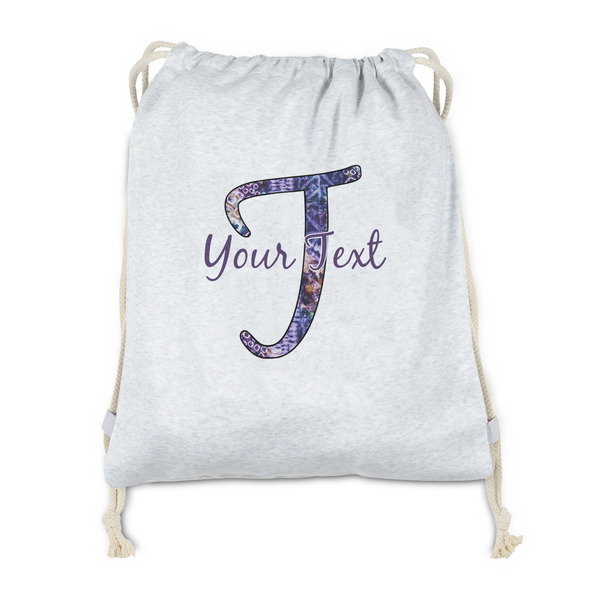 Custom Tie Dye Drawstring Backpack - Sweatshirt Fleece - Double Sided (Personalized)