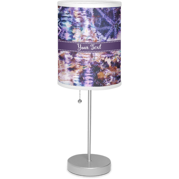 Custom Tie Dye 7" Drum Lamp with Shade Linen (Personalized)