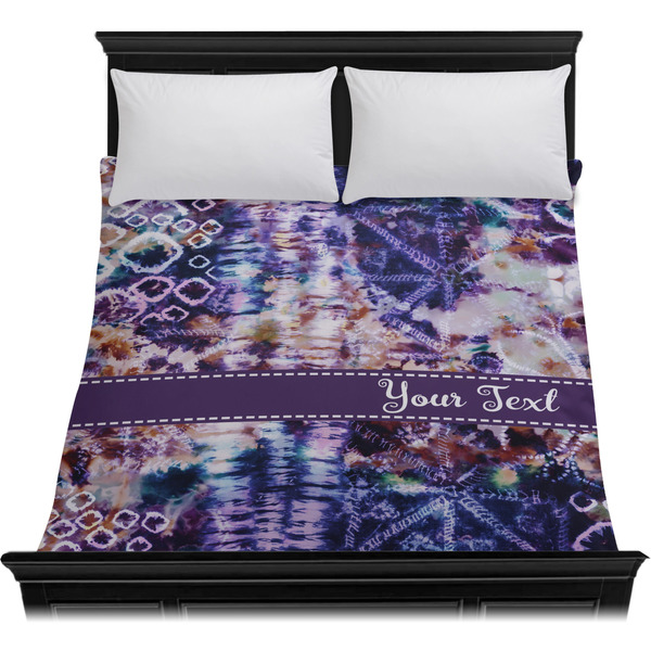 Tie Dye Duvet Cover - Queen - On Bed - No Prop