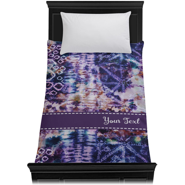 Tie Dye Duvet Cover - Twin - On Bed - No Prop