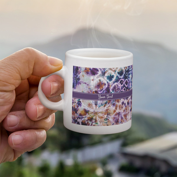 Tie Dye Espresso Cup - 3oz LIFESTYLE (new hand)