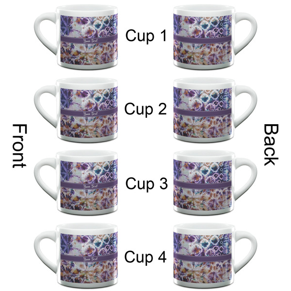 Tie Dye Espresso Cup - 6oz (Double Shot Set of 4) APPROVAL