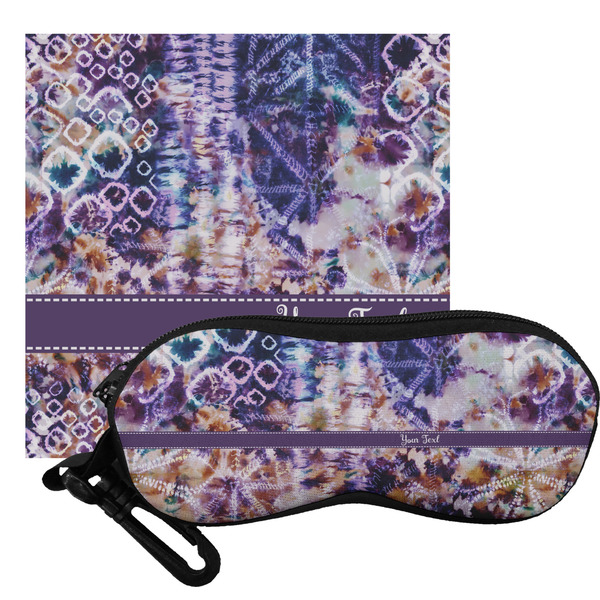 Custom Tie Dye Eyeglass Case & Cloth (Personalized)