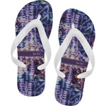 Tie Dye Flip Flops - Small (Personalized)