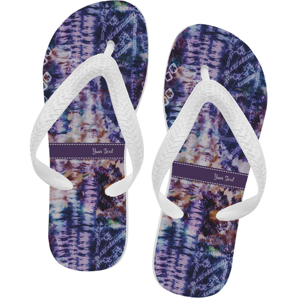 Custom Tie Dye Flip Flops - Small (Personalized)
