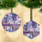 Tie Dye Frosted Glass Ornament - MAIN PARENT