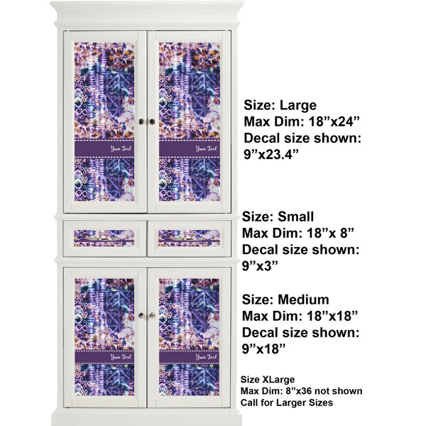 Tie Dye Full Cabinet (Show Sizes)