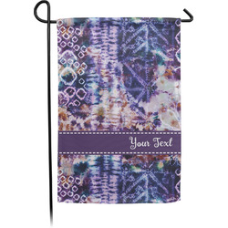 Tie Dye Small Garden Flag - Double Sided w/ Name or Text