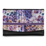 Tie Dye Genuine Leather Women's Wallet - Small (Personalized)