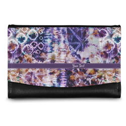 Tie Dye Genuine Leather Women's Wallet - Small (Personalized)