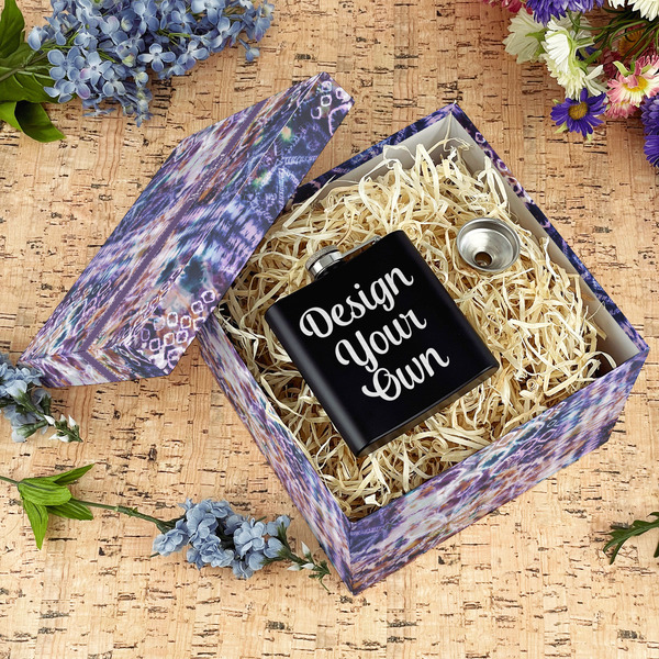 Tie Dye Gift Boxes with Lid - Canvas Wrapped - Large - In Context