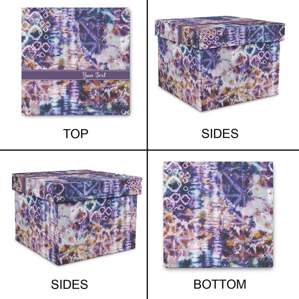 Tie Dye Gift Boxes with Lid - Canvas Wrapped - Small - Approval