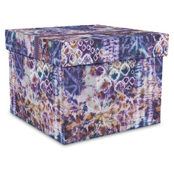 Tie Dye Gift Box with Lid - Canvas Wrapped - X-Large (Personalized)
