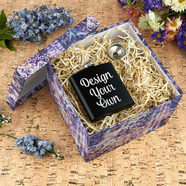 Tie Dye Gift Boxes with Lid - Canvas Wrapped - X-Large - In Context