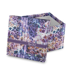 Tie Dye Gift Box with Lid - Canvas Wrapped (Personalized)