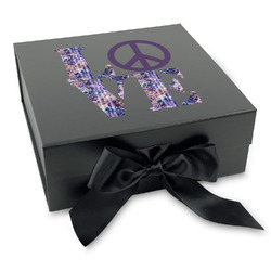 Tie Dye Gift Box with Magnetic Lid - Black