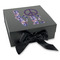 Tie Dye Gift Boxes with Magnetic Lid - Black - Front (angle)