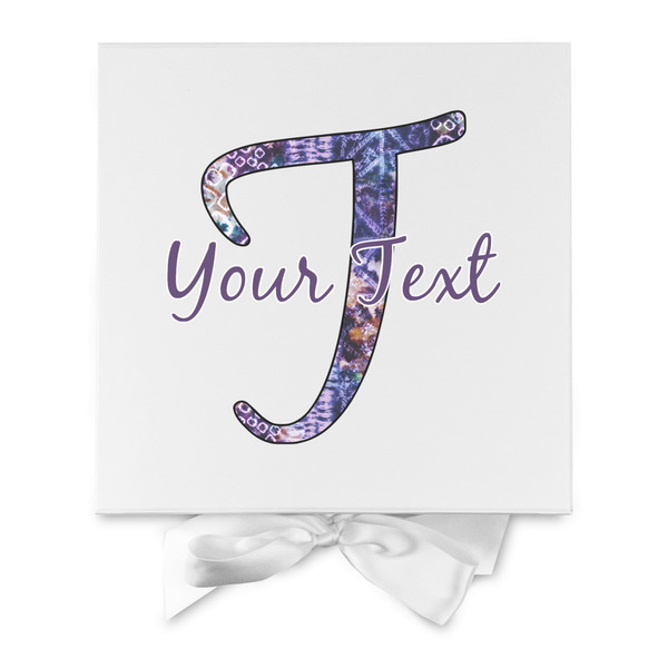 Tie Dye Gift Boxes with Magnetic Lid - White - Approval