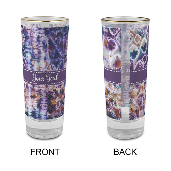 Tie Dye Glass Shot Glass - 2 oz - Single - APPROVAL