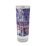 Tie Dye 2 oz Shot Glass -  Glass with Gold Rim - Set of 4 (Personalized)