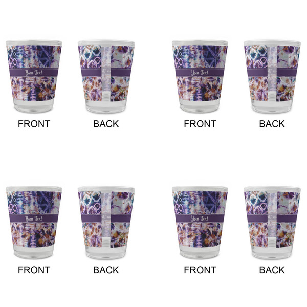 Tie Dye Glass Shot Glass - Standard - Set of 4 - APPROVAL