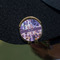 Tie Dye Golf Ball Marker Hat Clip - Gold - On Hat