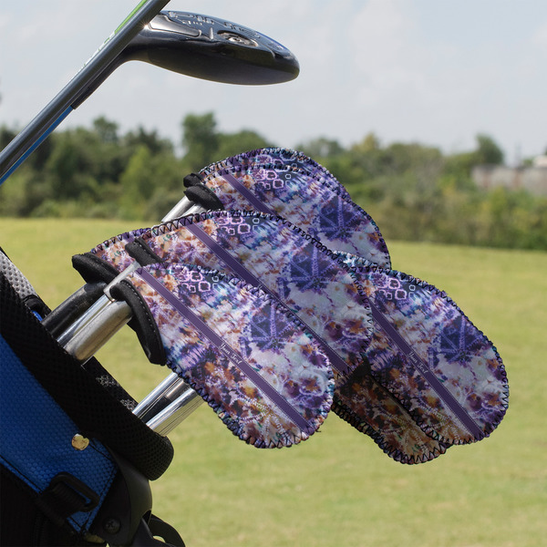 Custom Tie Dye Golf Club Iron Cover - Set of 9 (Personalized)