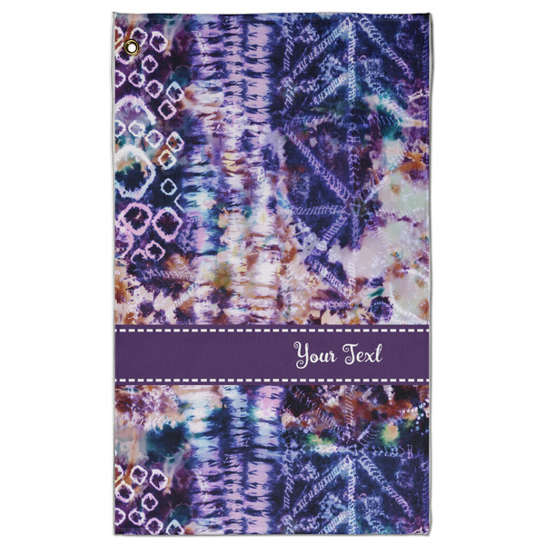 Custom Tie Dye Golf Towel - Poly-Cotton Blend w/ Name or Text