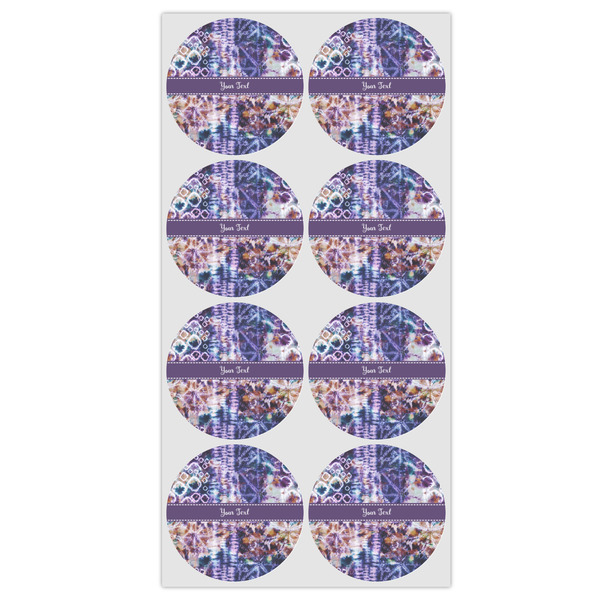 Tie Dye Icing Circle - Medium - Set of 8