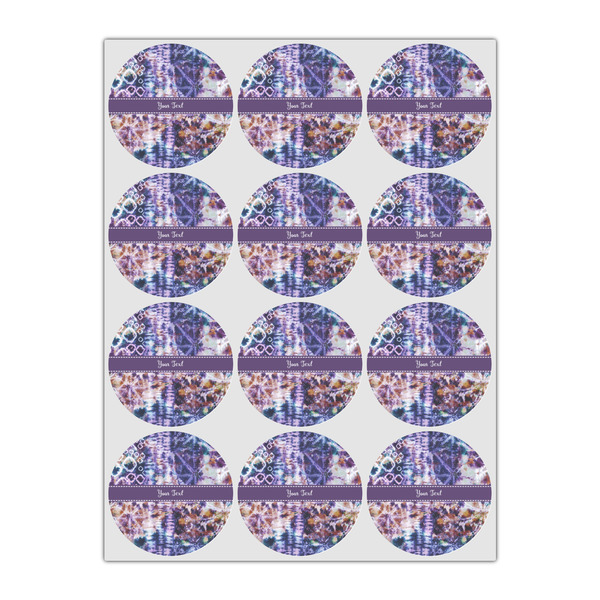 Tie Dye Icing Circle - Small - Set of 12