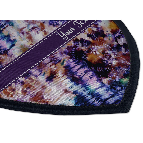 Tie Dye Iron on Shield 3 Detail