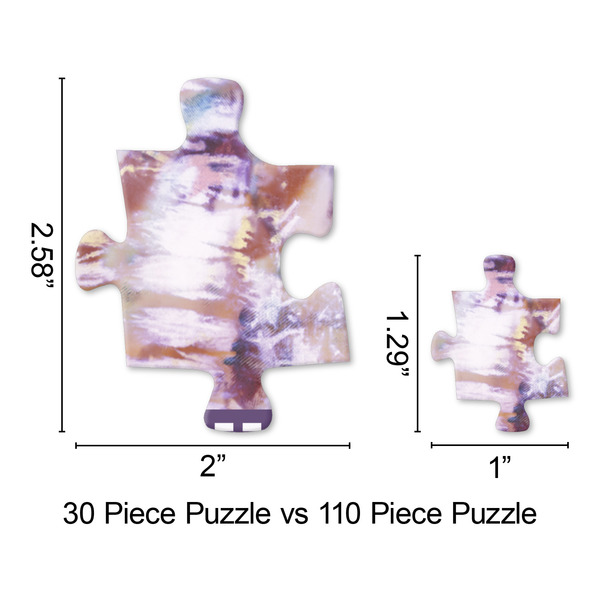 Tie Dye Jigsaw Puzzle - Piece Comparison