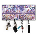 Tie Dye Key Hanger w/ 4 Hooks w/ Name or Text