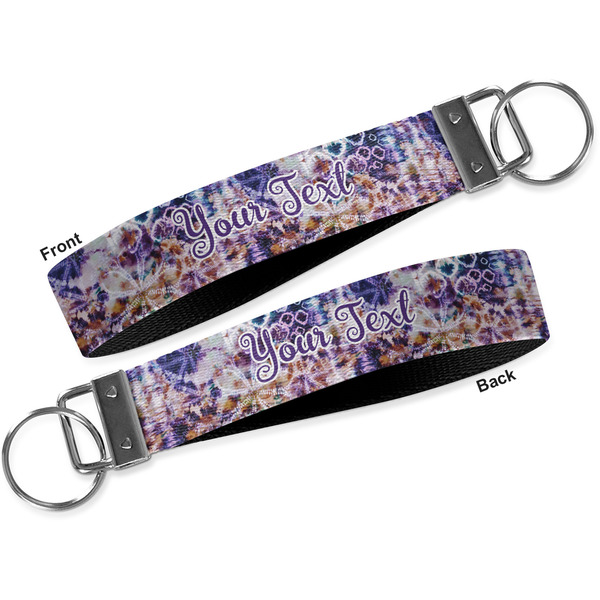 Tie Dye Key-chain - Metal and Nylon - Front and Back