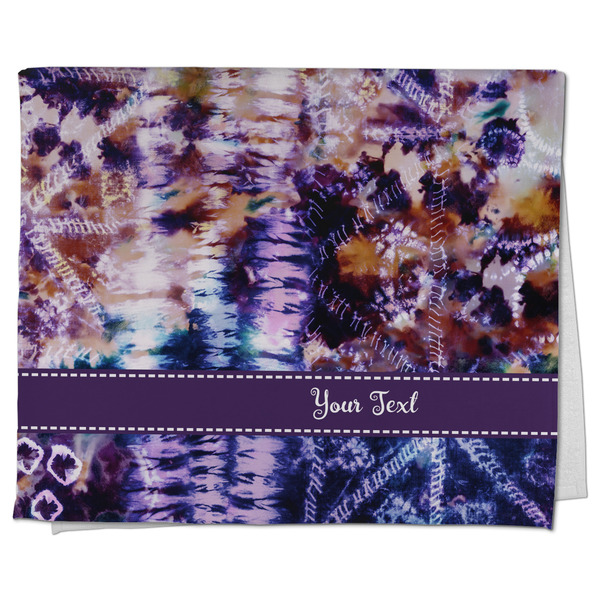 Custom Tie Dye Kitchen Towel - Poly Cotton w/ Name or Text