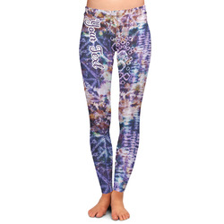 Tie Dye Ladies Leggings - 2X-Large (Personalized)