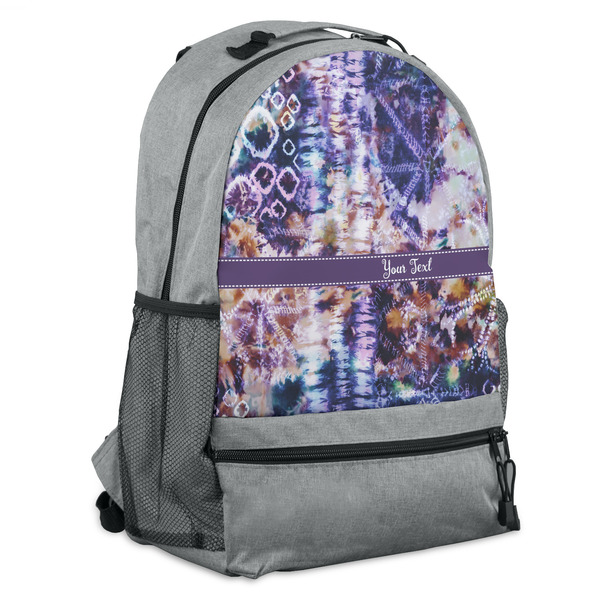 Custom Tie Dye Backpack - Grey (Personalized)