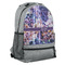 Tie Dye Large Backpack - Gray - Angled View