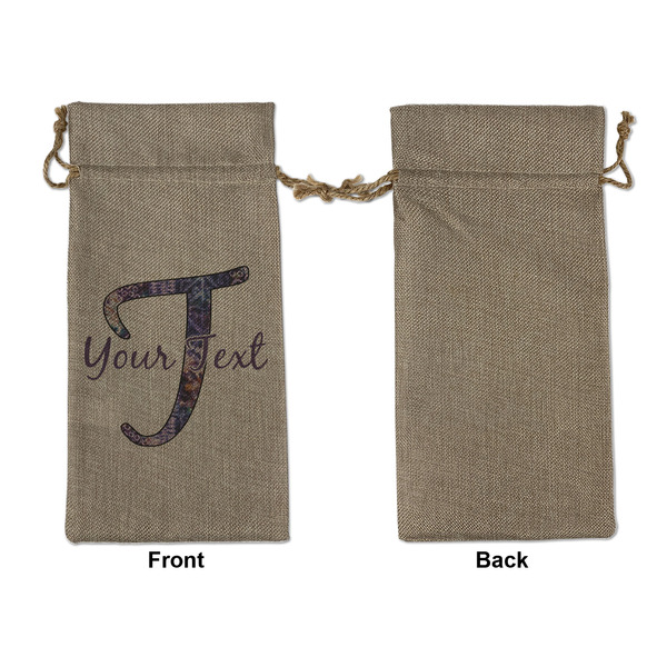 Tie Dye Large Burlap Gift Bags - Front Approval
