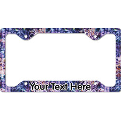 Tie Dye License Plate Frame - Style C (Personalized)