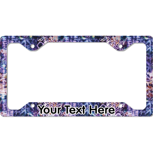 Custom Tie Dye License Plate Frame - Style C (Personalized)
