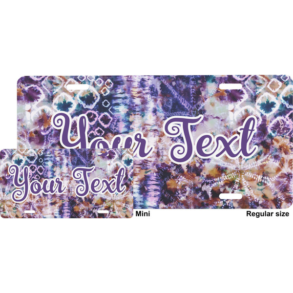 Tie Dye License Plate (Sizes)