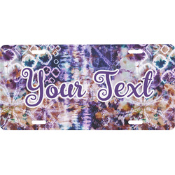 Tie Dye Front License Plate (Personalized)